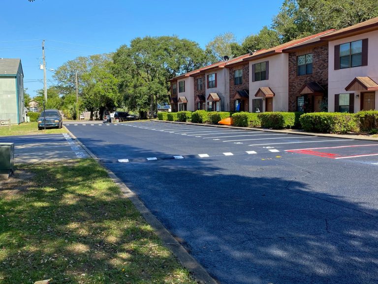 Parking-Lot-Maintenance-speed-bump-pensacola-after1 Parking Lot Maintenance | Speed Bump Installation| Pensacola, FL |