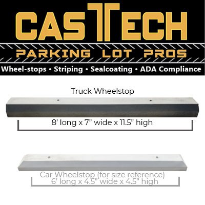 8-foot long Semi-truck wheelstops