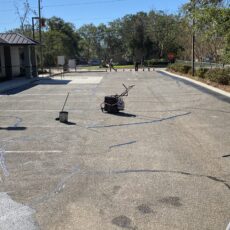 -parking lot maintenance, sealcoating, asphalt repair-