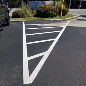 Parking lot striping