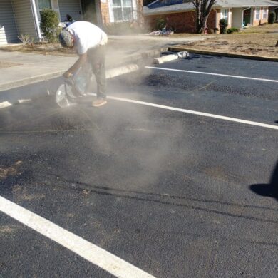 -parking lot maintenance, sealcoating, asphalt repair-