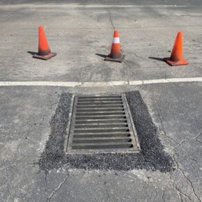 Pensacola parking lot drain repair