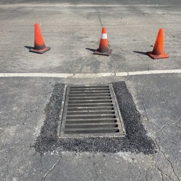 Pensacola parking lot drain repair