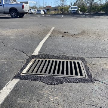 Pensacola parking lot drain repair