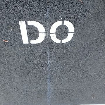 Parking Lot Lettering Traffic Markers, Do Not Enter, Pensacola, FL