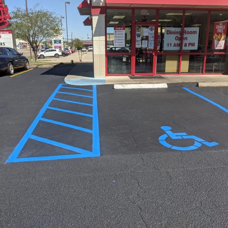 parking lot asphalt sealcoating and striping
