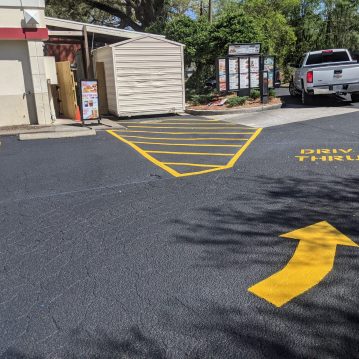 parking lot asphalt sealcoating and striping