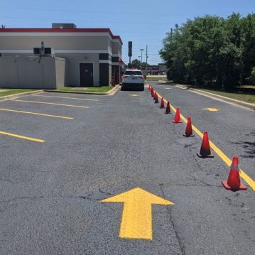 parking lot maintenance, sealcoating, resurfacing, striping