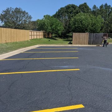 parking lot maintenance, sealcoating, resurfacing, striping