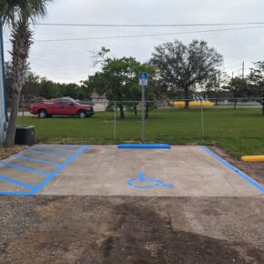parking lot maintenance gravel dirt lot with parking blocks