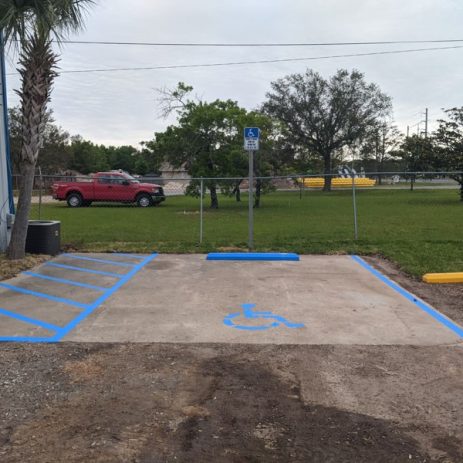 parking lot maintenance gravel dirt lot with parking blocks