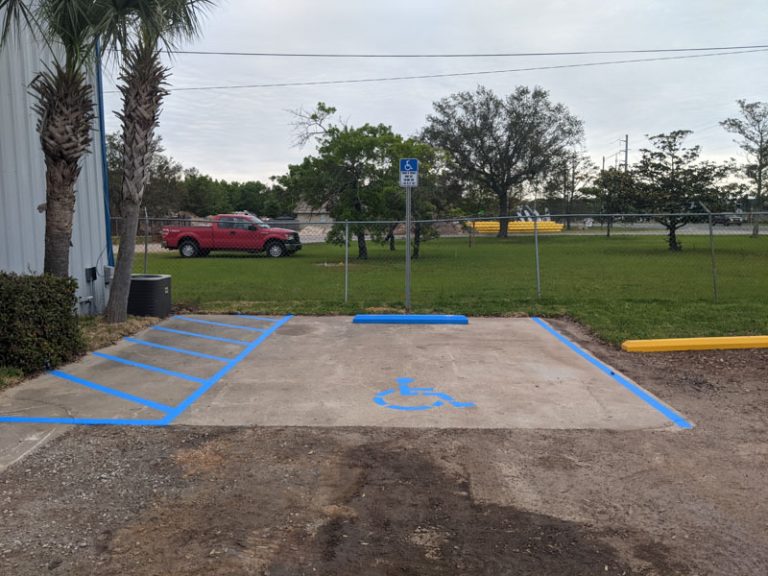 parking lot maintenance gravel dirt lot with parking blocks
